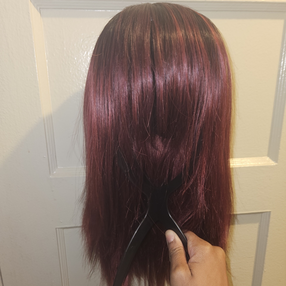 Elegant Burgundy Wig for Women